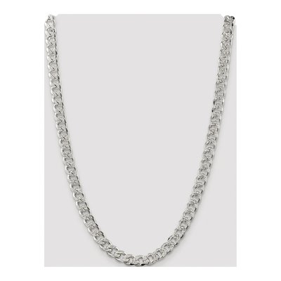 Sterling Silver 9.3mm Pave Curb Chain – view 4