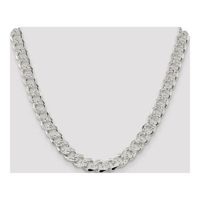 Sterling Silver 11mm Pave Curb Chain – view 4