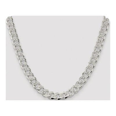 Sterling Silver 11mm Pave Curb Chain – view 4