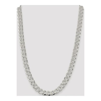 Sterling Silver 11mm Pave Curb Chain – view 4