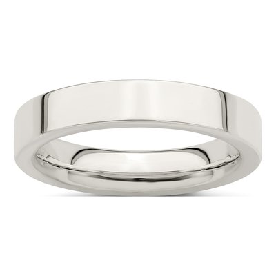Sterling Silver 4mm Comfort-Fit Wedding Band
