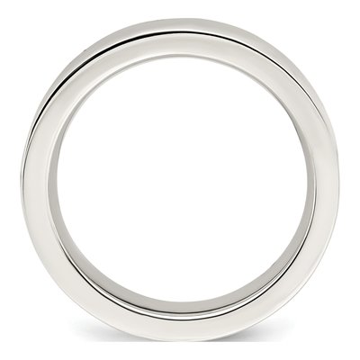 Sterling Silver 5mm Flat Comfort-Fit Wedding Band – view 3