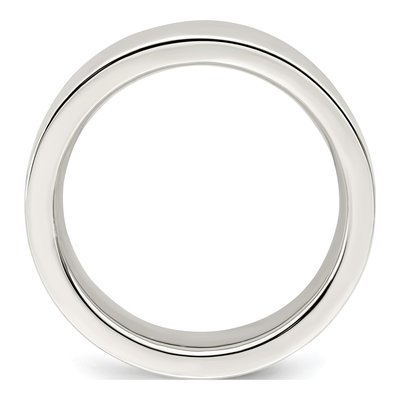Sterling Silver 6mm Flat Comfort-Fit Wedding Band – view 3