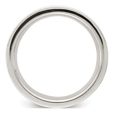 Sterling Silver 8mm Flat Comfort-Fit Wedding Band – view 3