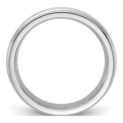 Sterling Silver 4mm Milgrain Comfort-Fit Wedding Band – view 2
