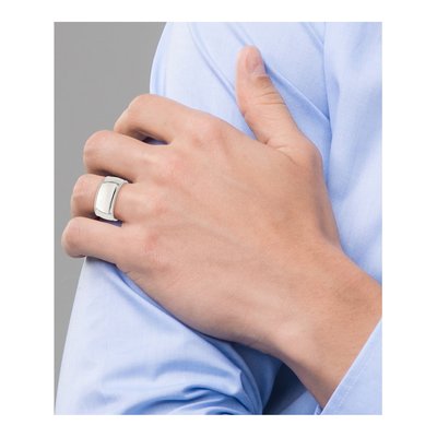 Sterling Silver 10mm Milgrain Comfort-Fit Wedding Band – view 6
