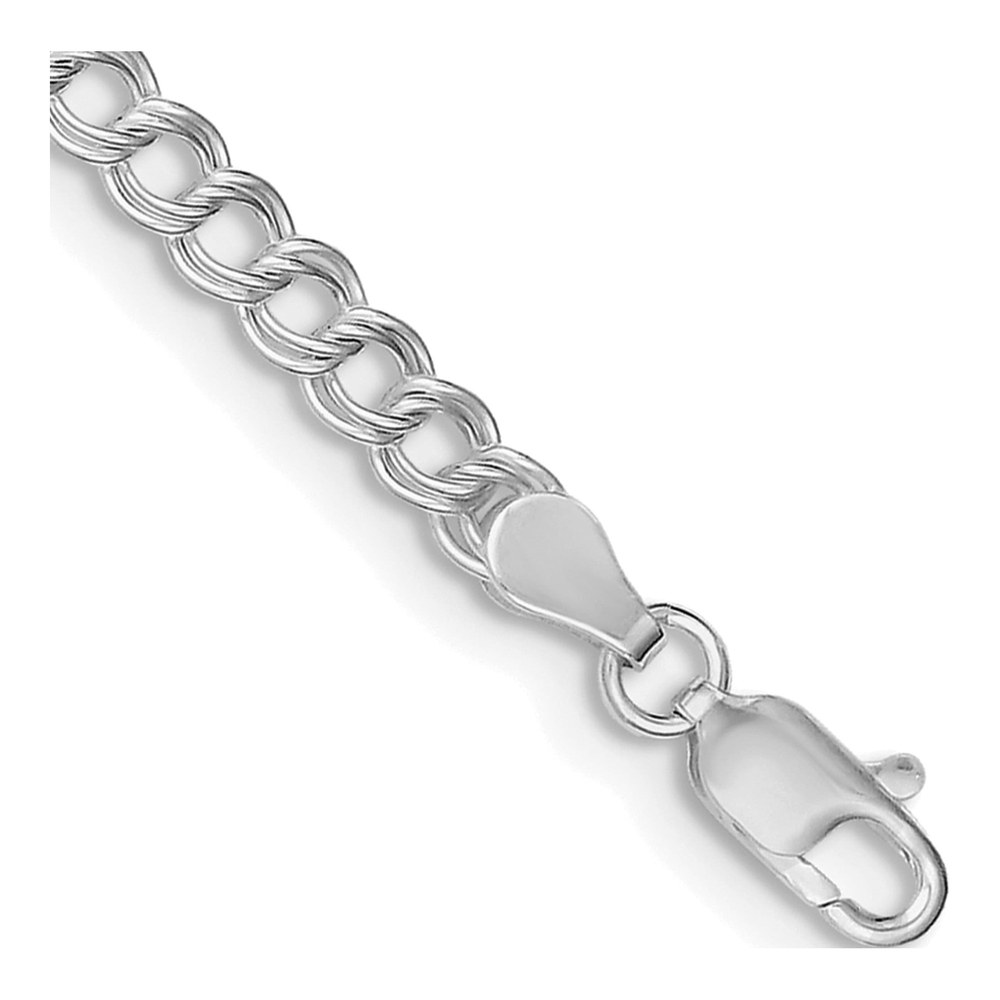 Sterling Silver Double Link Charm Bracelet