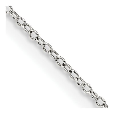 Sterling Silver 1mm Cable Chain