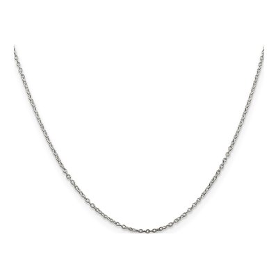 Sterling Silver 1mm Cable Chain – view 2
