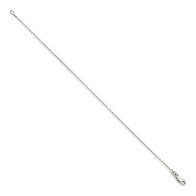 Sterling Silver 1mm Cable Chain Anklet – view 2