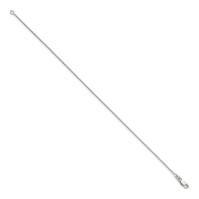 Sterling Silver 1mm Cable Chain Anklet – view 2