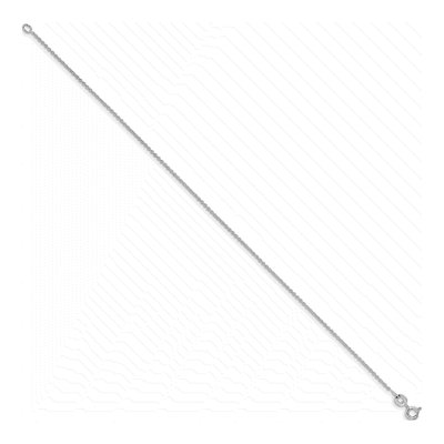 Sterling Silver 1mm Cable Chain Anklet – view 2