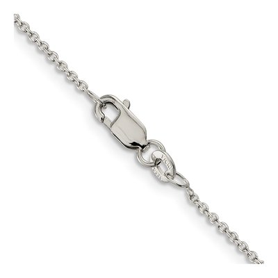 Sterling Silver 1.25mm Cable Chain – view 3