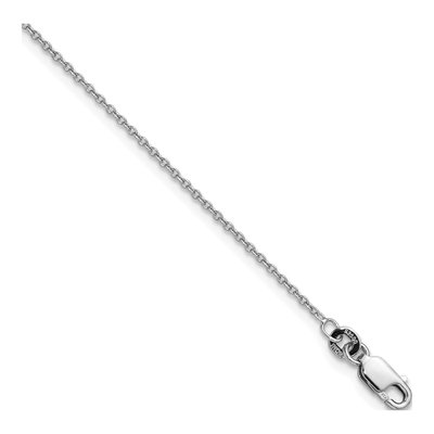 Sterling Silver 1.25mm Cable Chain Anklet