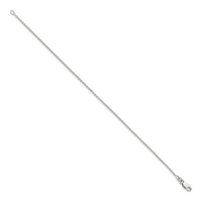 Sterling Silver 1.5mm Cable Chain Anklet – view 2