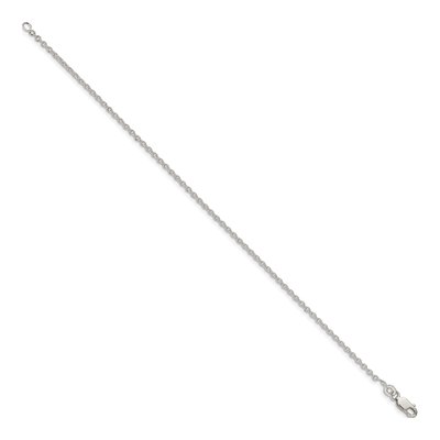 Sterling Silver 1.95mm Cable Chain Bracelet – view 2