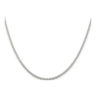 Sterling Silver 2.25mm Cable Chain – view 2