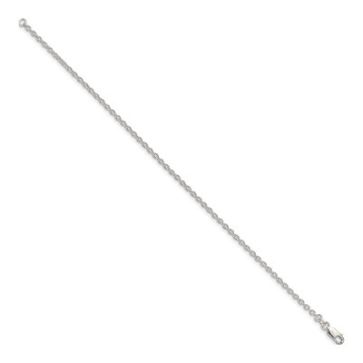 Sterling Silver 2.25mm Cable Chain Bracelet – view 2