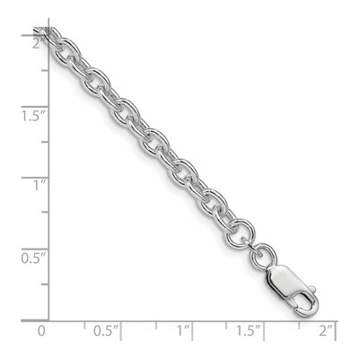 Sterling Silver 4.5mm Cable Chain Bracelet – view 2
