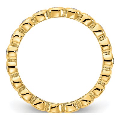 Sterling Silver 5-Piece CZ Eternity Ring Set – view 3