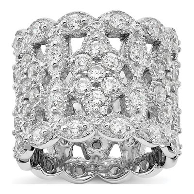 Sterling Silver CZ Multi-Stone Ring