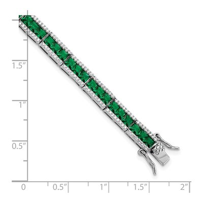 Sterling Silver Crystal & CZ Bracelet – view 4