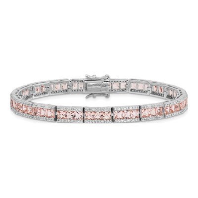 Sterling Silver Crystal & CZ Bracelet – view 3