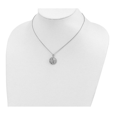 Sterling Silver CZ Starfish Pendant Necklace – view 5