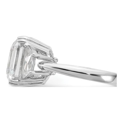 Sterling Silver CZ 3-Stone Ring – view 5
