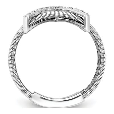 Sterling Silver CZ Multi-Band Ring – view 3