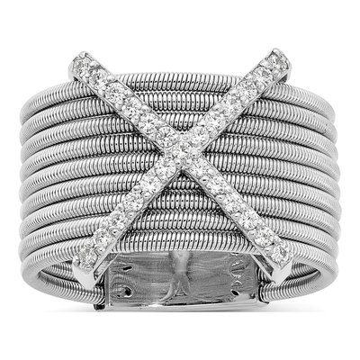 Sterling Silver CZ Multi-Band Ring