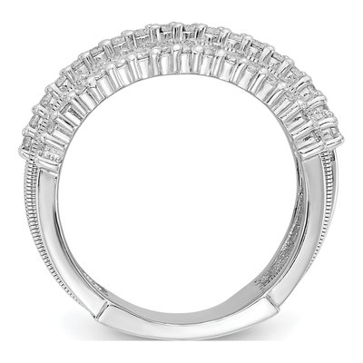 Sterling Silver CZ Layered Ring – view 3
