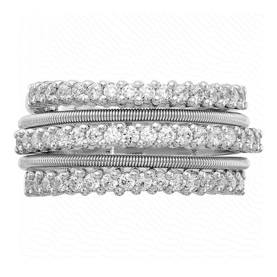 Sterling Silver CZ Layered Ring – view 6