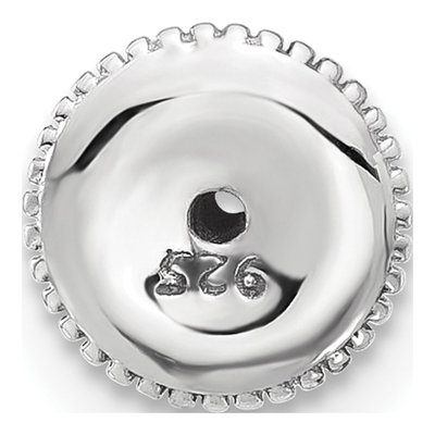 Cheryl M Sterling Silver 8mm CZ Stud Earrings – view 5