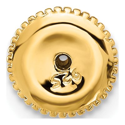 Gold-Plated Sterling Silver 8mm Round CZ Stud Earrings – view 4