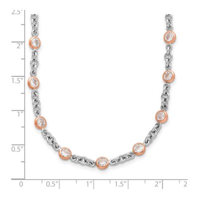 Rose Gold-Plated Sterling Silver 4.5mm Bezel Link Chain – view 5