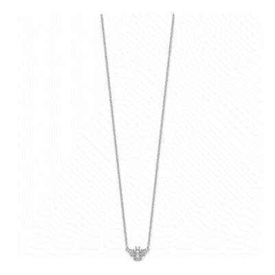 Sterling Silver CZ Bee Pendant Necklace – view 3