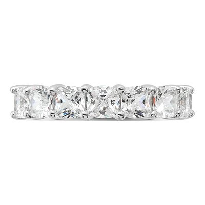 Sterling Silver CZ 7-Stone Cushion Ring – view 5