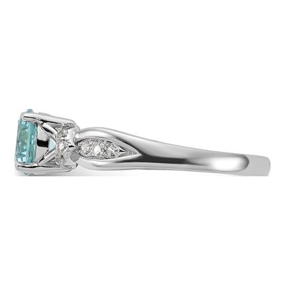 Sterling Silver CZ Glass Ring – view 4