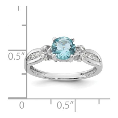 Sterling Silver CZ Glass Ring – view 6