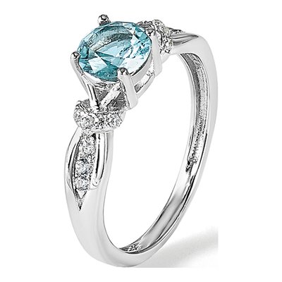 Sterling Silver CZ Glass Ring – view 8