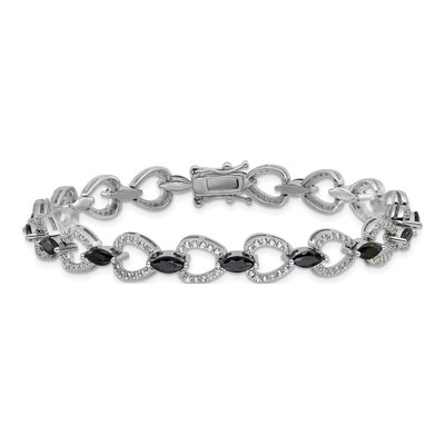 Sterling Silver CZ Bracelet – view 3