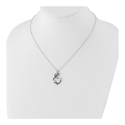 Sterling Silver CZ Bunny Pendant Necklace – view 4