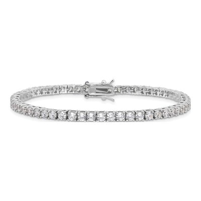 Sterling Silver CZ Tennis Bracelet – view 3