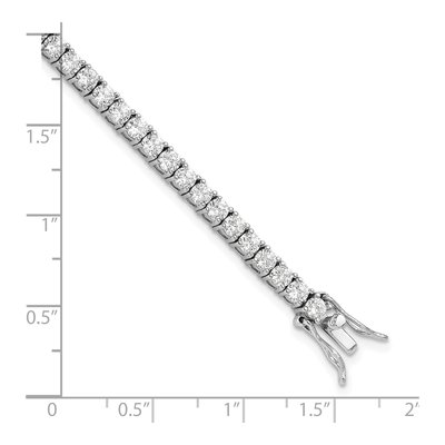 Sterling Silver CZ Tennis Bracelet – view 5