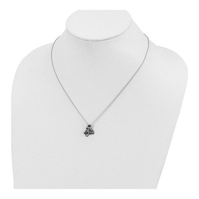 Sterling Silver CZ Cats Pendant Necklace – view 4