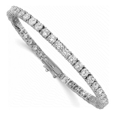 Sterling Silver CZ Tennis Bracelet – view 3