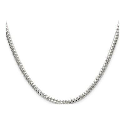 Sterling Silver 3.4mm Domed Curb Chain – view 2