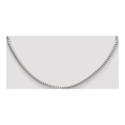 Sterling Silver 3.4mm Domed Curb Chain – view 4