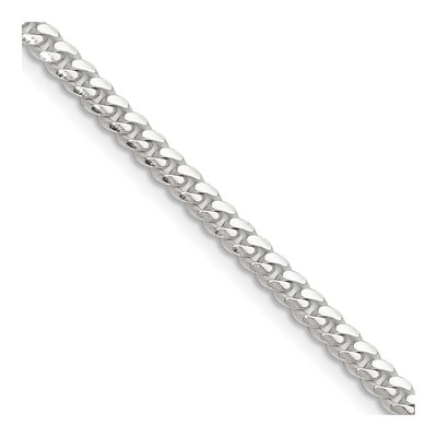 Sterling Silver 3.4mm Domed Curb Chain